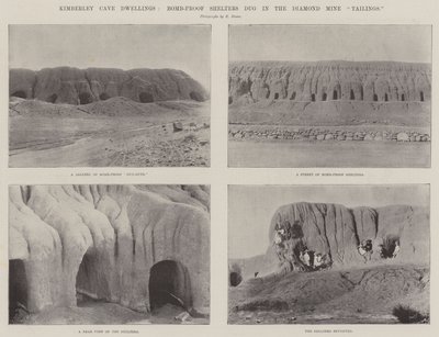 Kimberley Cave Dwellings, bombsäkra skyddsrum grävda i Diamond Mine Tailings av English Photographer