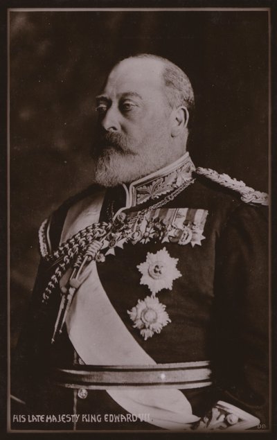 Kung Edward VII (svartvitt foto) av English Photographer