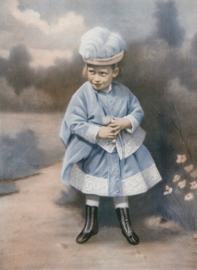 Kung George V som litet barn, Sandringham, Norfolk, 1868 av English Photographer
