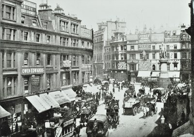 King William Street, norrut, City of London, 1895 av English Photographer