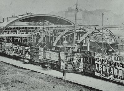 Kings Cross Station: byggnadsarbete pågår, 1862 av English Photographer
