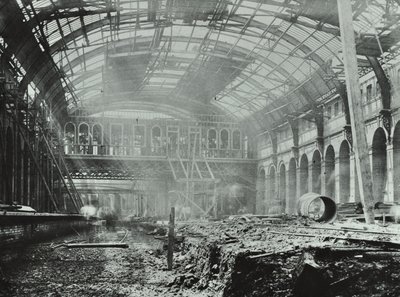 Kings Cross Station: byggnadsarbete pågår, 1862 av English Photographer