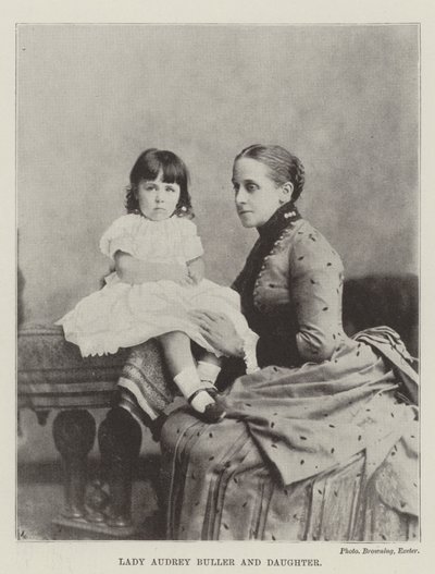 Lady Audrey Buller och dotter av English Photographer
