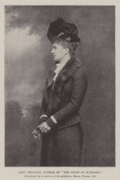 Lady Hodgson, författare till The Siege of Kumassi av English Photographer