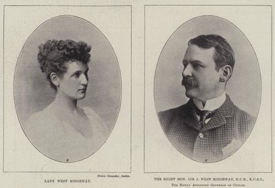 Lady West Ridgeway och den höge ärade Sir Joseph West Ridgeway av English Photographer