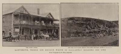 Ladysmith, där Sir George White galant håller sig av English Photographer