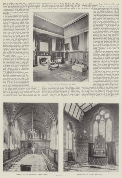 Lambeth och Fulham Palaces av English Photographer