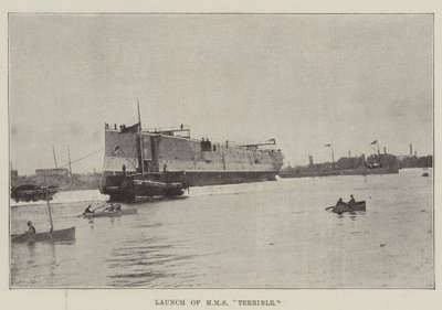 Lansering av HMS Terrible av English Photographer