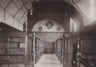 Bibliotek Merton College Oxford av English Photographer