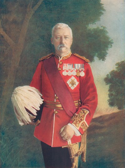 Generallöjtnant Sir R. C. Low. Befälhavare för Bombay Army av English Photographer