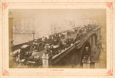 London Bridge, sent 1800-tal av English Photographer