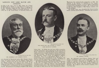 Londons nya borgmästare och sheriffer av English Photographer