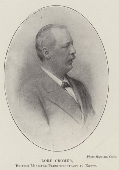 Lord Cromer, brittisk minister-befullmäktigad i Egypten av English Photographer