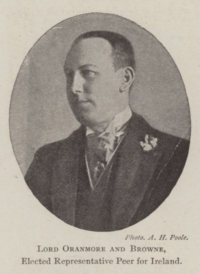 Lord Oranmore och Browne, vald representant Peer för Irland av English Photographer