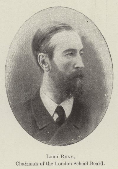 Lord Reay, ordförande för London School Board av English Photographer