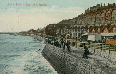 Lower Parade, East Cliff, Ramsgate. Vykort skickat 1913. av English Photographer