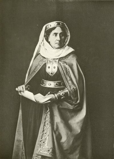 Madame Ristori som Lady Macbeth (gravyr) av English Photographer
