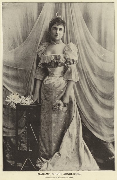 Fru Sigrid Arnoldson av English Photographer