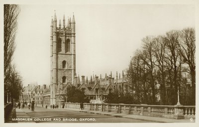 Magdalen College, Oxford (s/v foto) av English Photographer