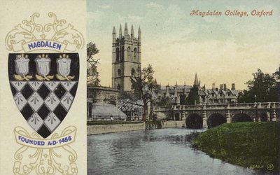 Magdalen College, Oxford (färgfoto) av English Photographer