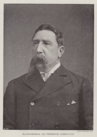 Generalmajor Sir Frederick Carrington av English Photographer