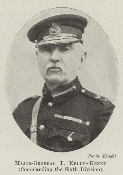 Generalmajor T Kelly-Kenny, befälhavare för sjätte divisionen av English Photographer