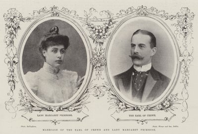 Äktenskap mellan Earl of Crewe och Lady Margaret Primrose av English Photographer