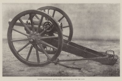 Maxim-Nordenfeldt Quick-Firing Mountain-gun för udden av English Photographer