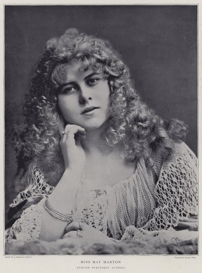 May Marton, engelsk burlesk skådespelerska av English Photographer