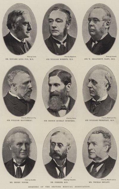 Medlemmar av British Medical Association av English Photographer