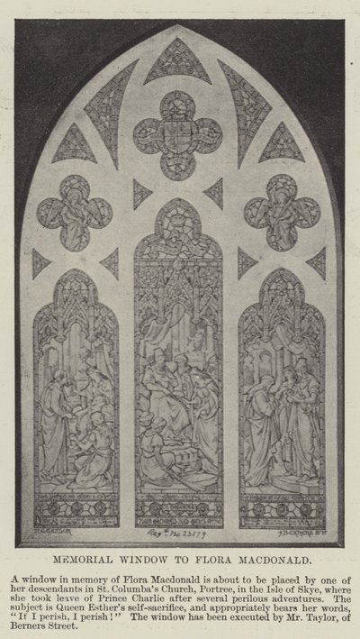 Memorial Window till Flora Macdonald av English Photographer