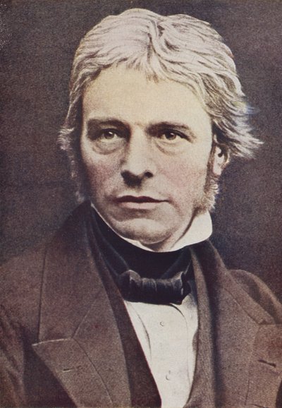 Michael Faraday, engelsk fysiker och kemist (färgat foto) av English Photographer