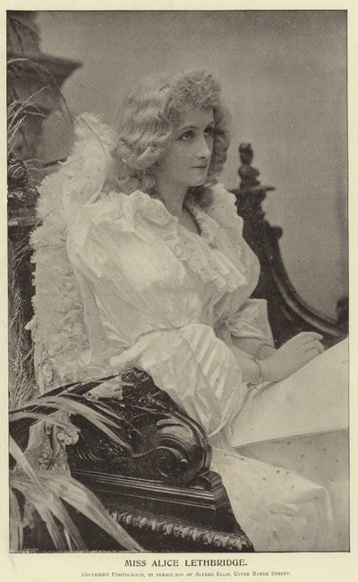 Miss Alice Lethbridge av English Photographer