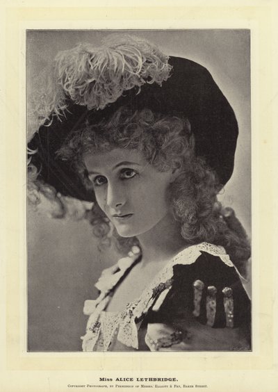 Miss Alice Lethbridge av English Photographer