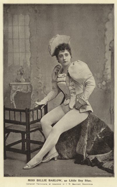 Miss Billie Barlow, som Little Boy Blue av English Photographer