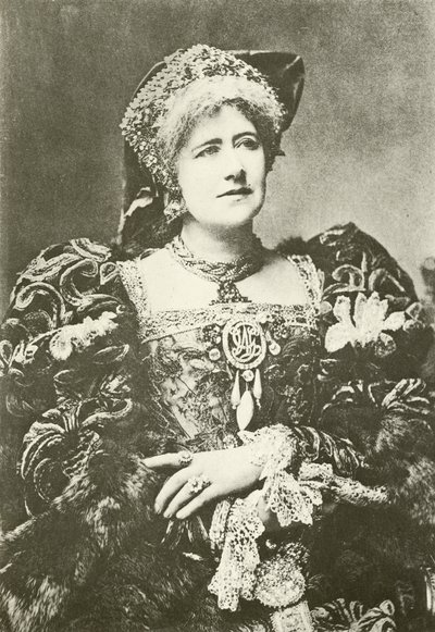 Miss Ellen Terry som drottning Katherine (gravyr) av English Photographer