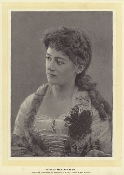 Miss Ethel Selwyn av English Photographer