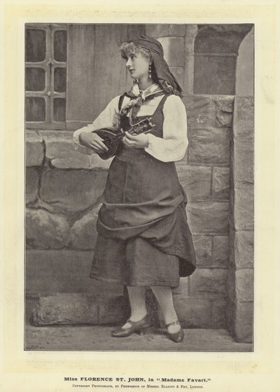 Miss Florence St John, i Madame Favart av English Photographer