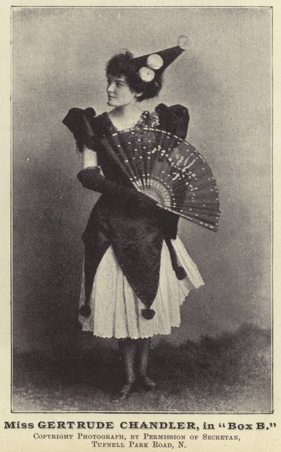 Miss Gertrude Chandler, i box B av English Photographer