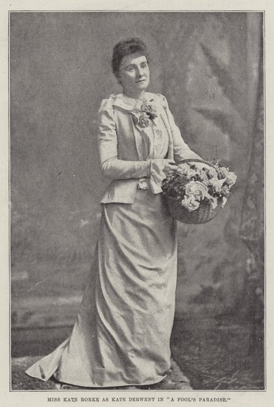 Miss Kate Rorke som Kate Derwent i A Fools Paradise av English Photographer