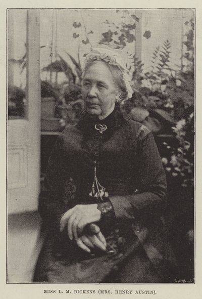Miss LM Dickens (Mrs Henry Austin) av English Photographer