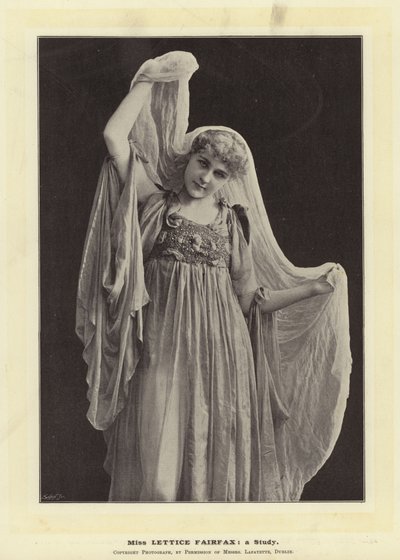 Miss Lettice Fairfax: en studie av English Photographer
