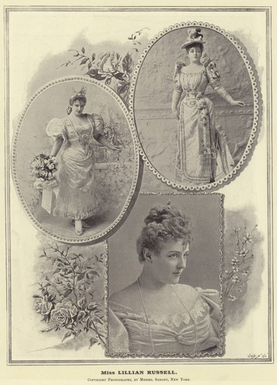Fröken Lillian Russell av English Photographer