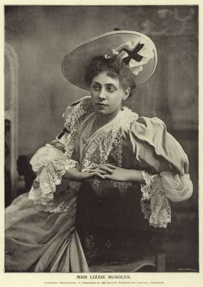 Miss Lizzie Ruggles av English Photographer