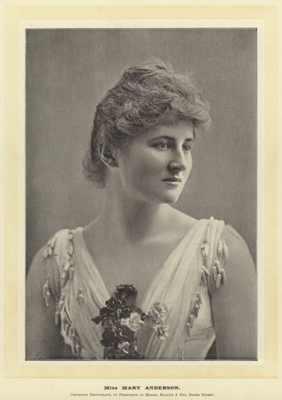 Miss Mary Andersson av English Photographer
