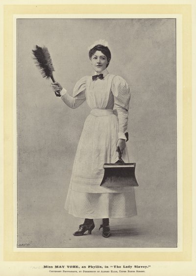 Miss May Yohe, som Phyllis, i The Lady Slavey av English Photographer