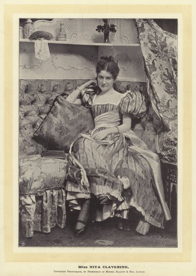 Miss Nita Clavering av English Photographer