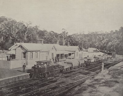 Mount Lofty Railway Station, Adelaide till Melbourne Railway av English Photographer