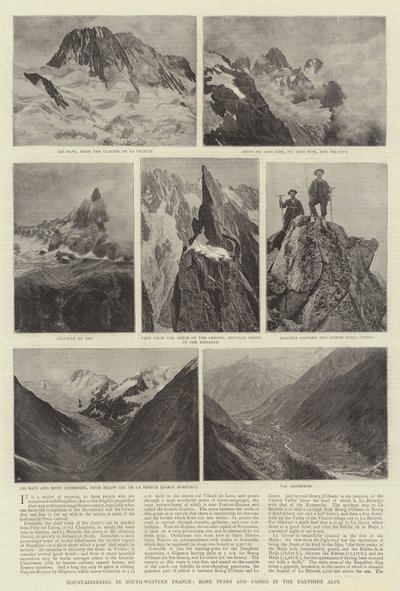 Bergsbestigning i sydvästra Frankrike, några toppar och pass i Dauphine-alperna av English Photographer