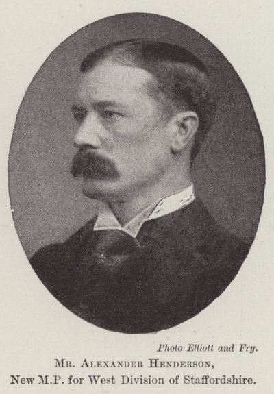 Alexander Henderson, ny MP för West Division of Staffordshire av English Photographer